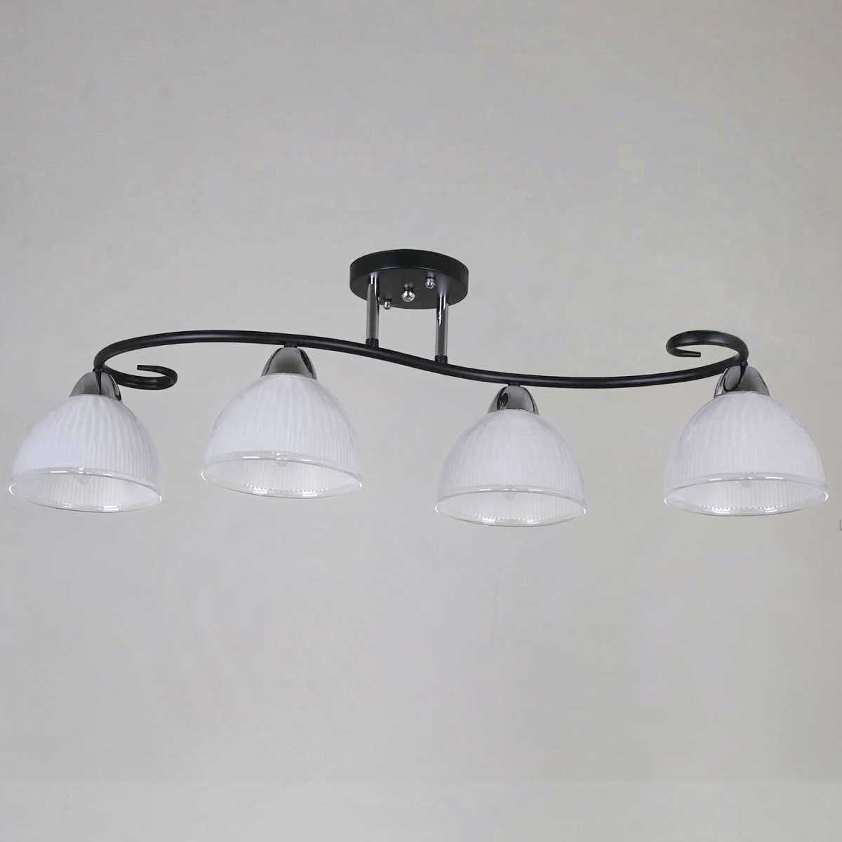 Потолочная люстра Reluce 66360-0.3-04 BK+CR