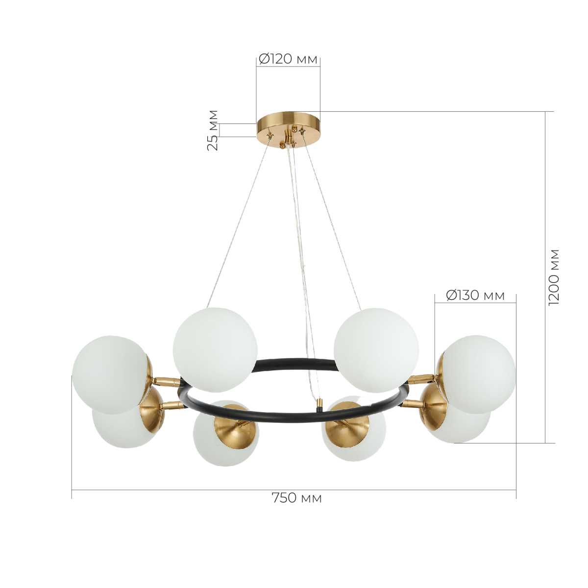Подвесная люстра Evoluce FORLI SLE220403-08
