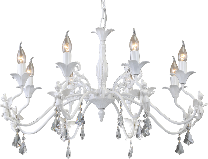 Подвесная люстра Arte Lamp Angelina A5349LM-8WH