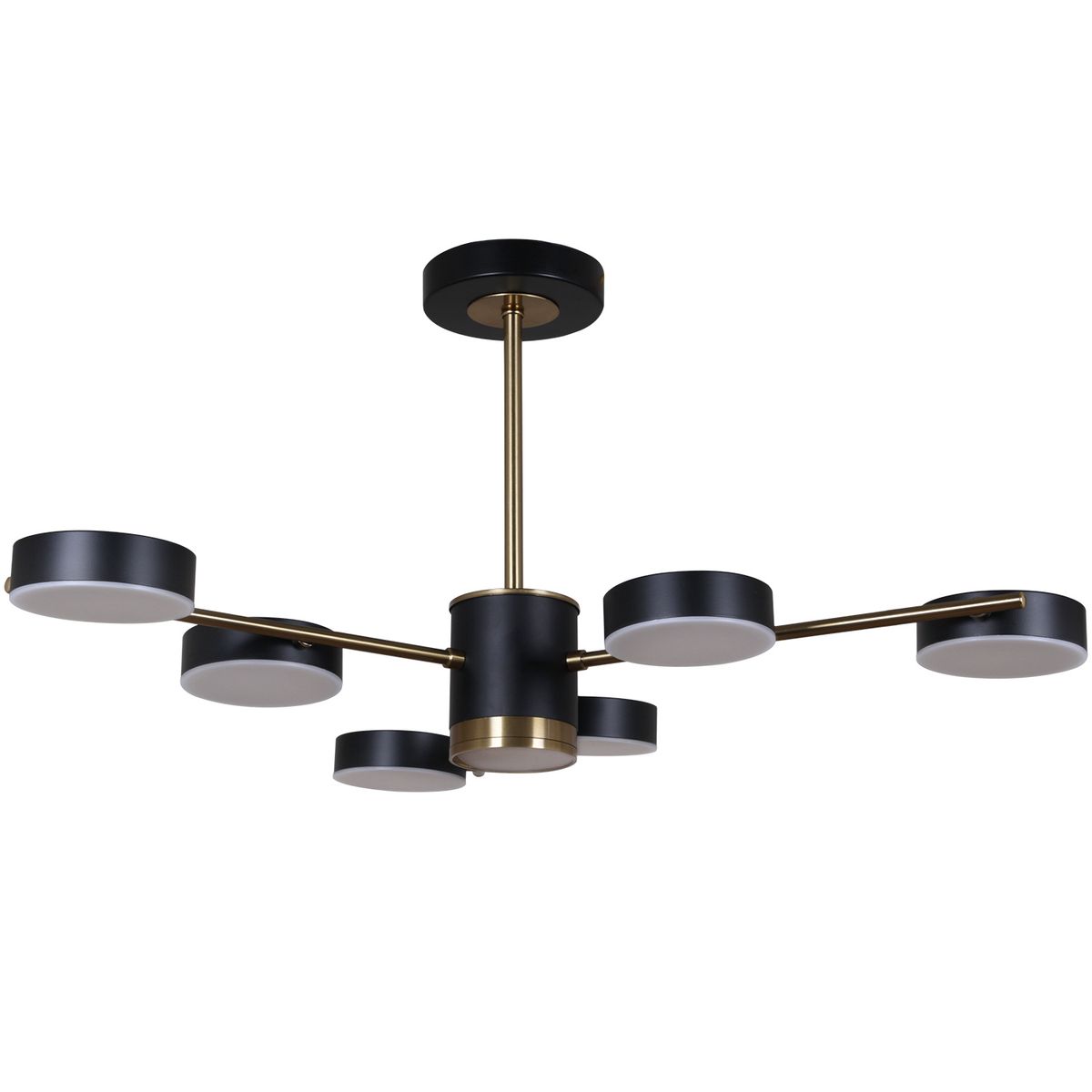 Потолочная светодиодная люстра Reluce 06369-0.3-06 COP+BK