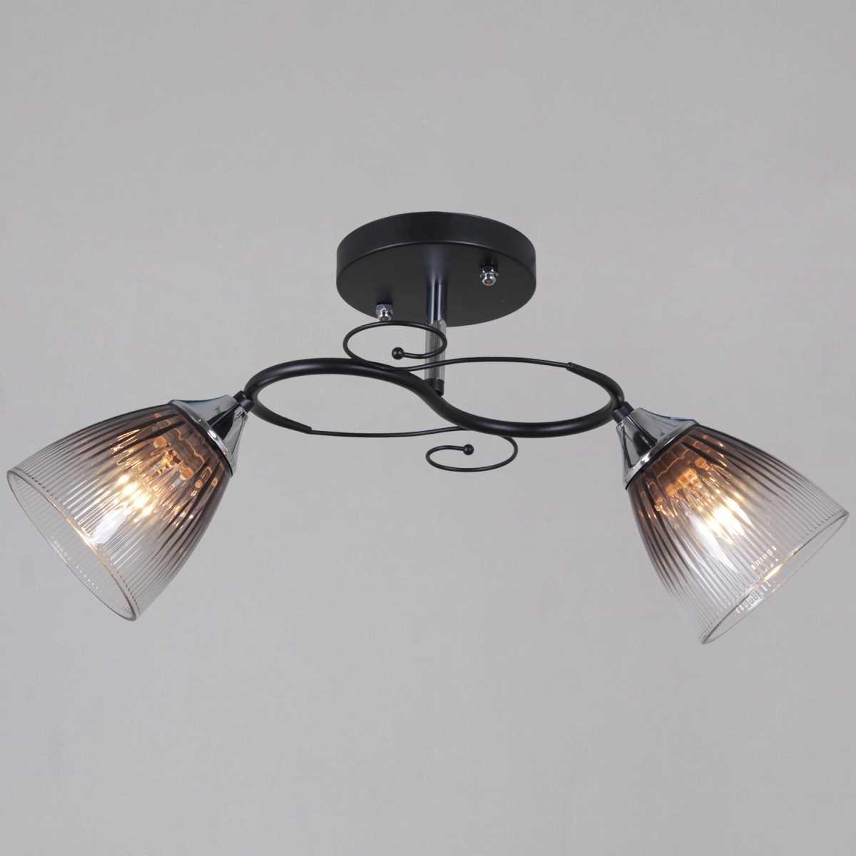 Потолочная люстра Reluce 13560-0.3-02 BK+CR