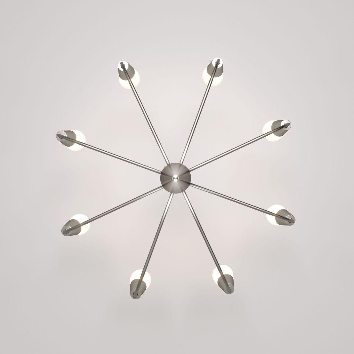 Подвесная люстра Eurosvet Rhyton 60167/8 никель