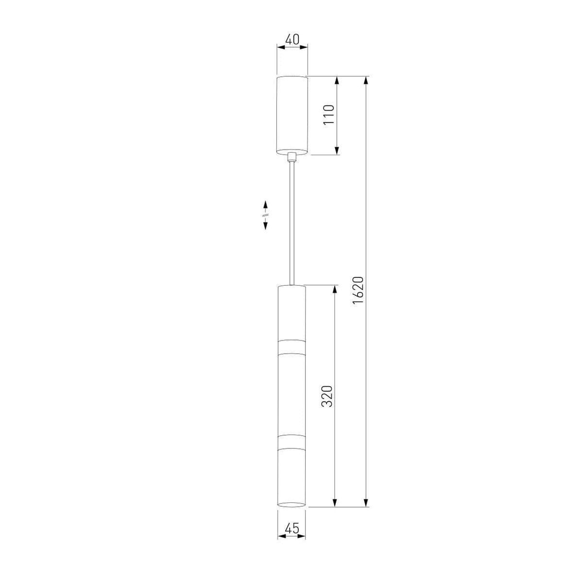 Подвесной светодиодный светильник Eurosvet Axel 50210/1 LED черный
