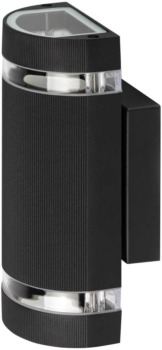 Светильник уличный настенный ЭРА «Адрия» GBW-102-BL-0230 230В 2хGU10 IP54 вверх/вниз черный Б0069595