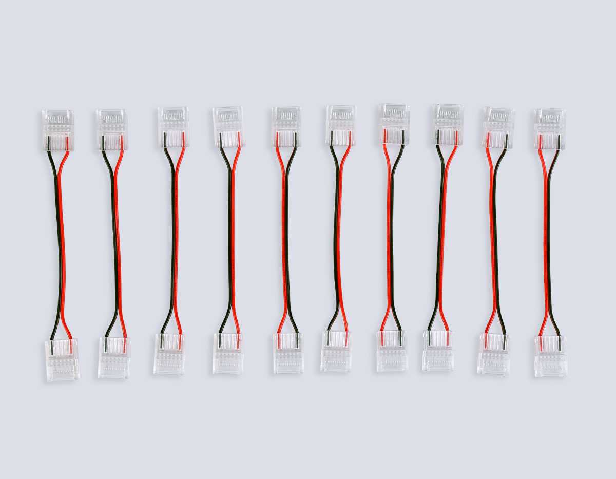 Соединитель гибкий двухсторонний AMBRELLA LIGHT ILLUMINATION COB 12/24V для лент 12mm (2 конт.) (10шт. в комплекте) GS7898