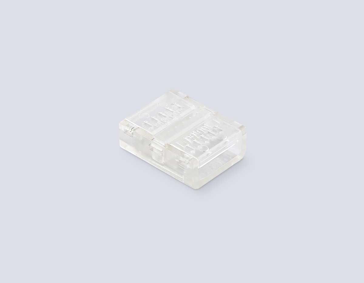 Соединитель прямой AMBRELLA LIGHT ILLUMINATION COB 12/24V для лент 12mm (2 конт.) (10шт. в комплекте) GS6362