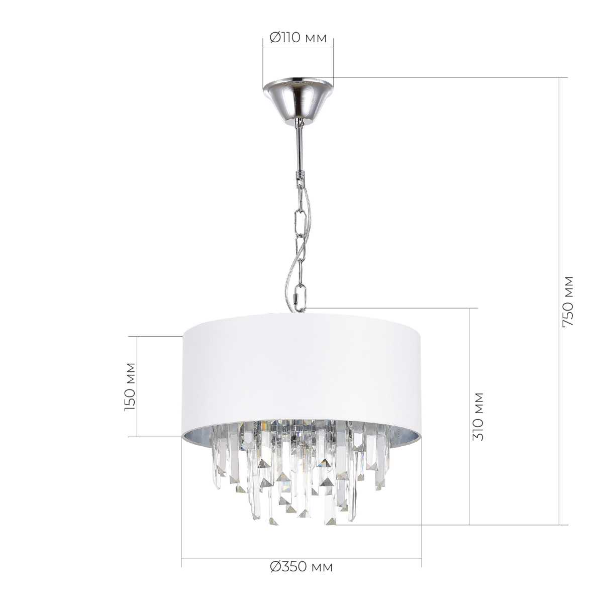Подвесная люстра Evoluce Dahlia SLE1120-103-05