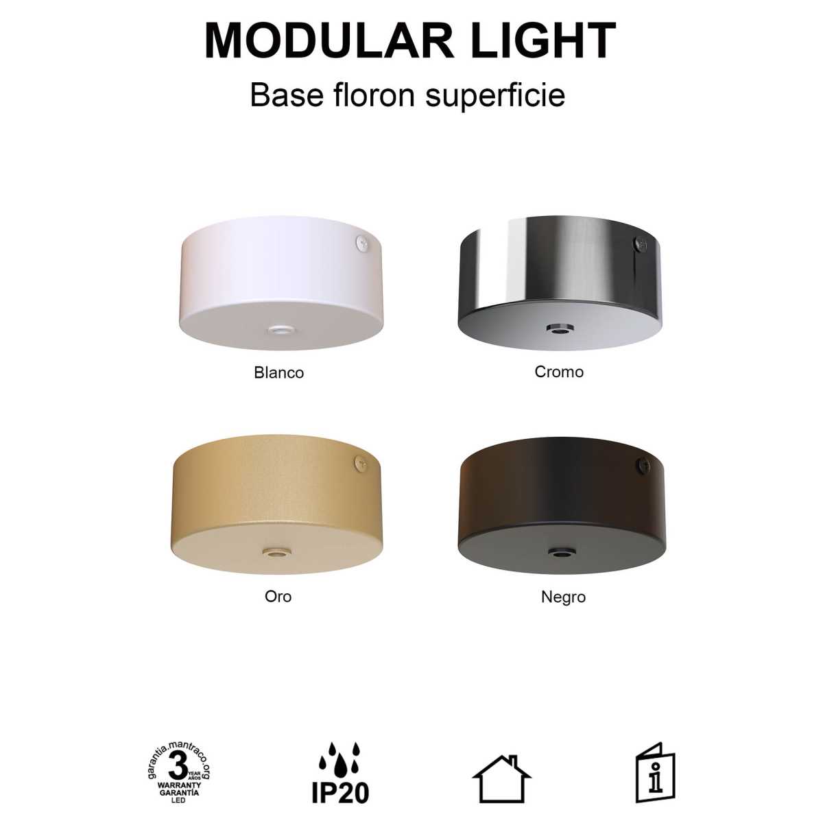 Потолочное основание Mantra Modular Light Florones 9357