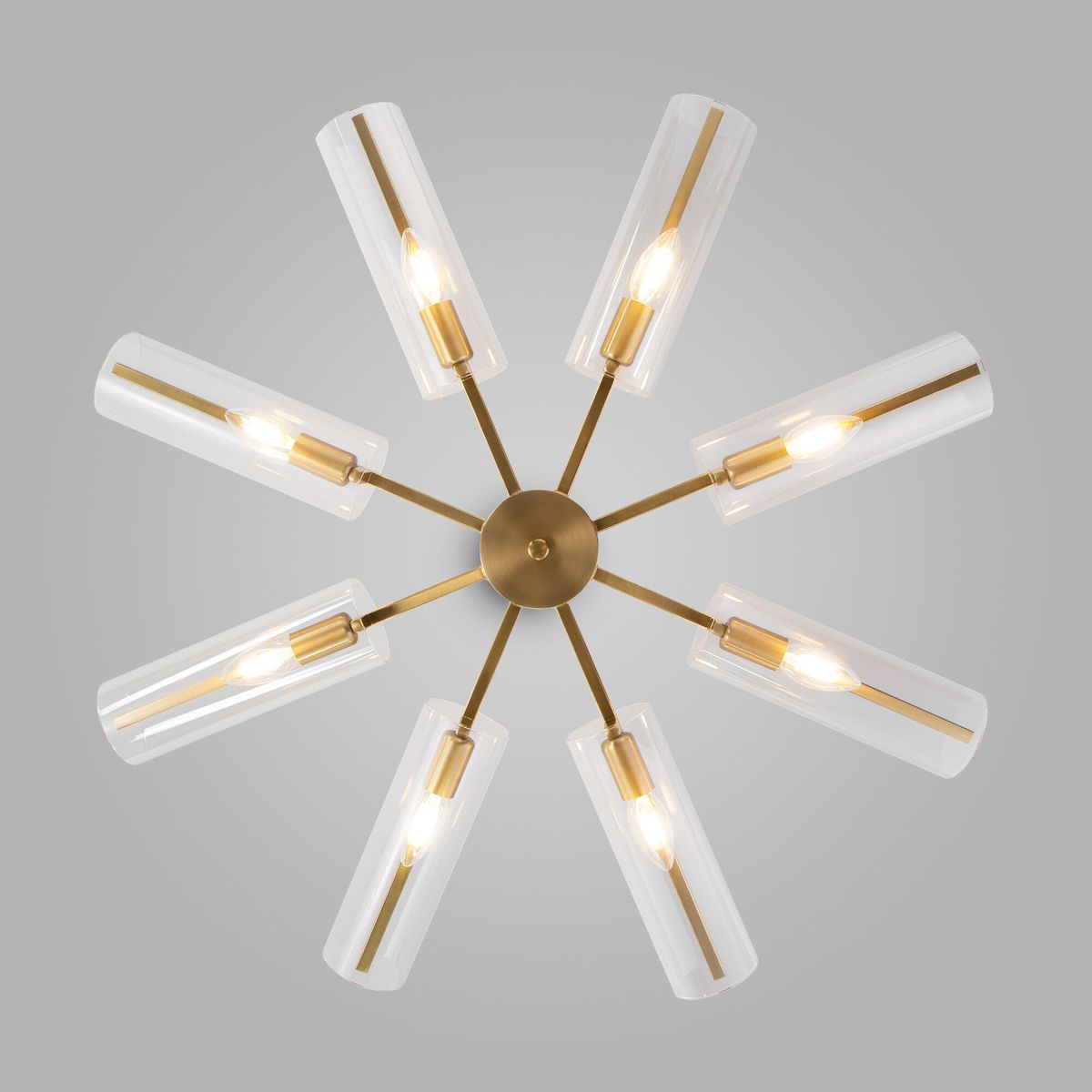 Потолочная люстра Eurosvet Trompeta 70144/8 латунь