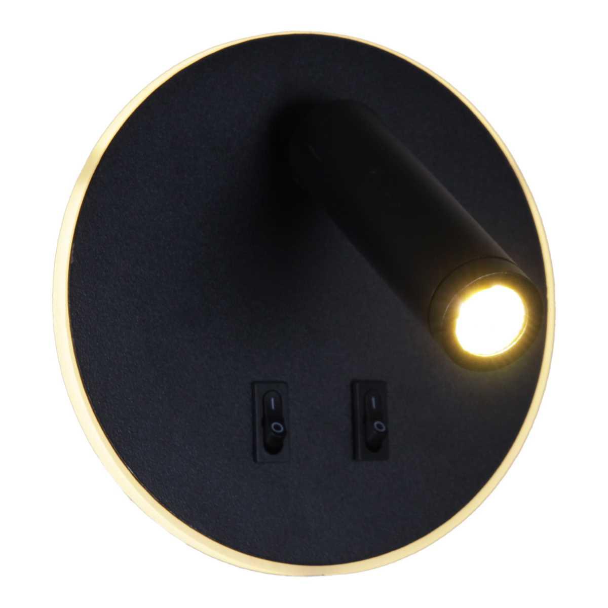 Настенный светильник Reluce 86203-9.2-001KT LED12W BK