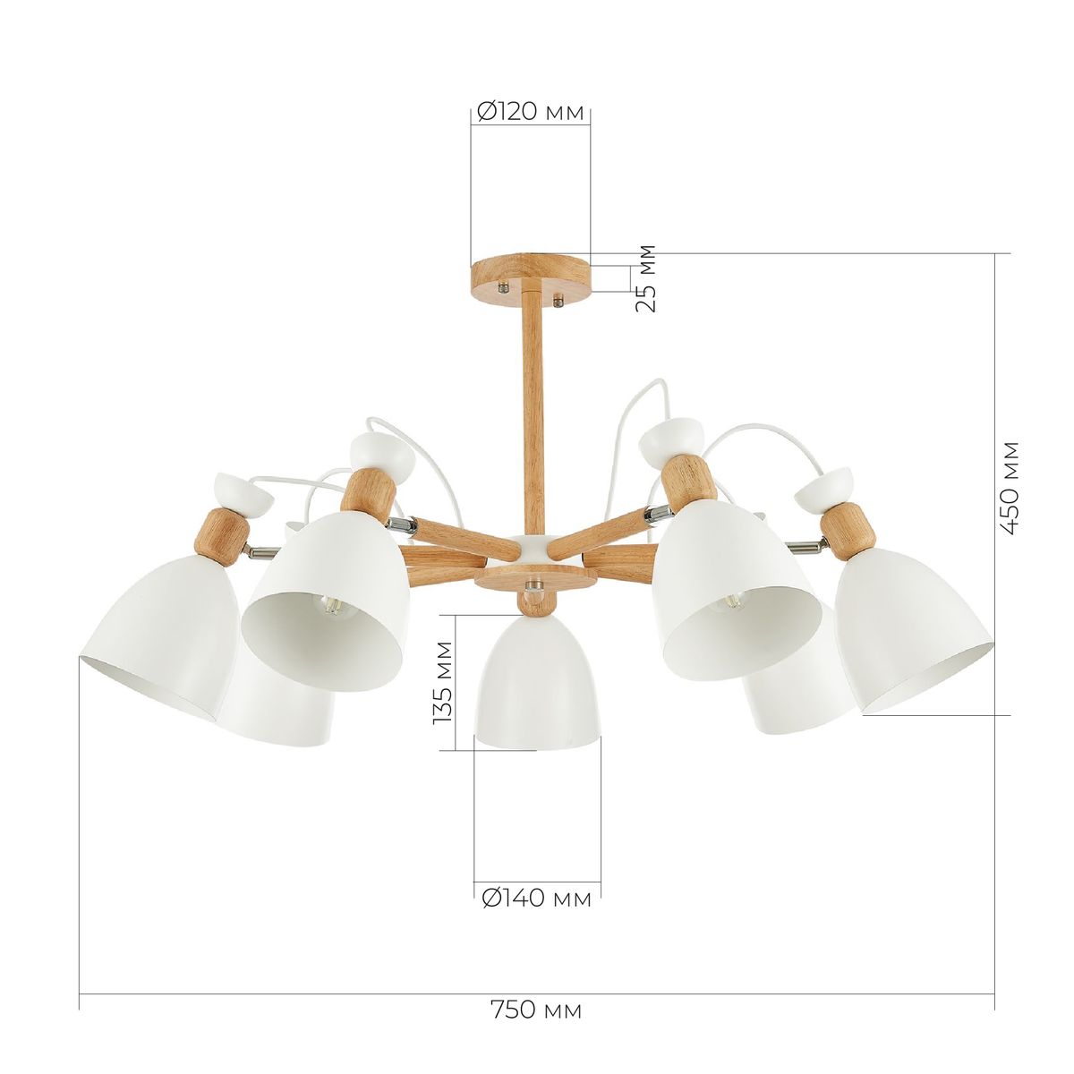 Потолочная люстра Evoluce Balcamo SLE103802-07