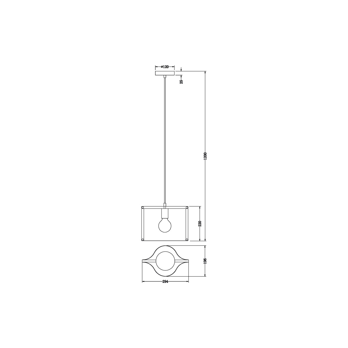 Подвесной светильник Vele Luce Cross VL5272P01