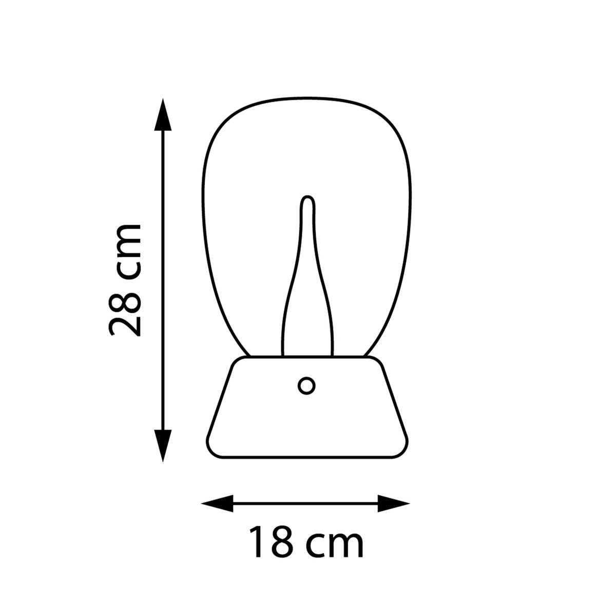Настольная лампа диммируемая 10W 3000K прозрачный/хром Uovo III Lightstar 807904