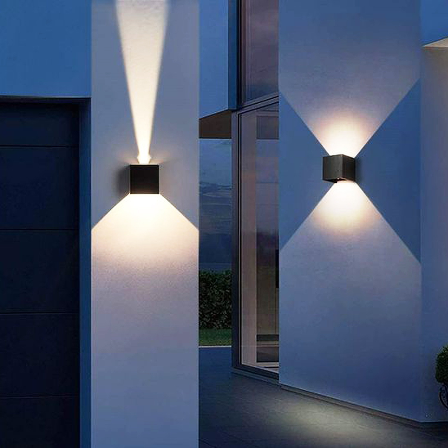 Уличный настенный светильник Reluce 86818-9.2-001KT LED2*5W BK
