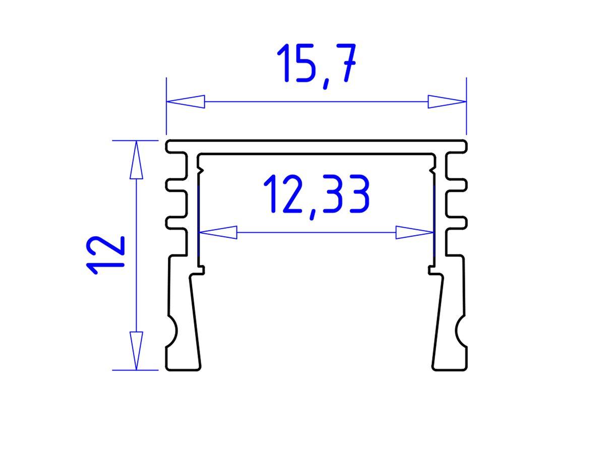 Профиль с рассеивателем Ambrella Illumination GP1750AL