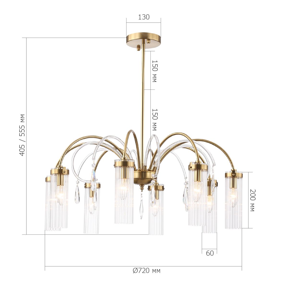 Подвесная люстра ST Luce Luminera SL1401.303.08