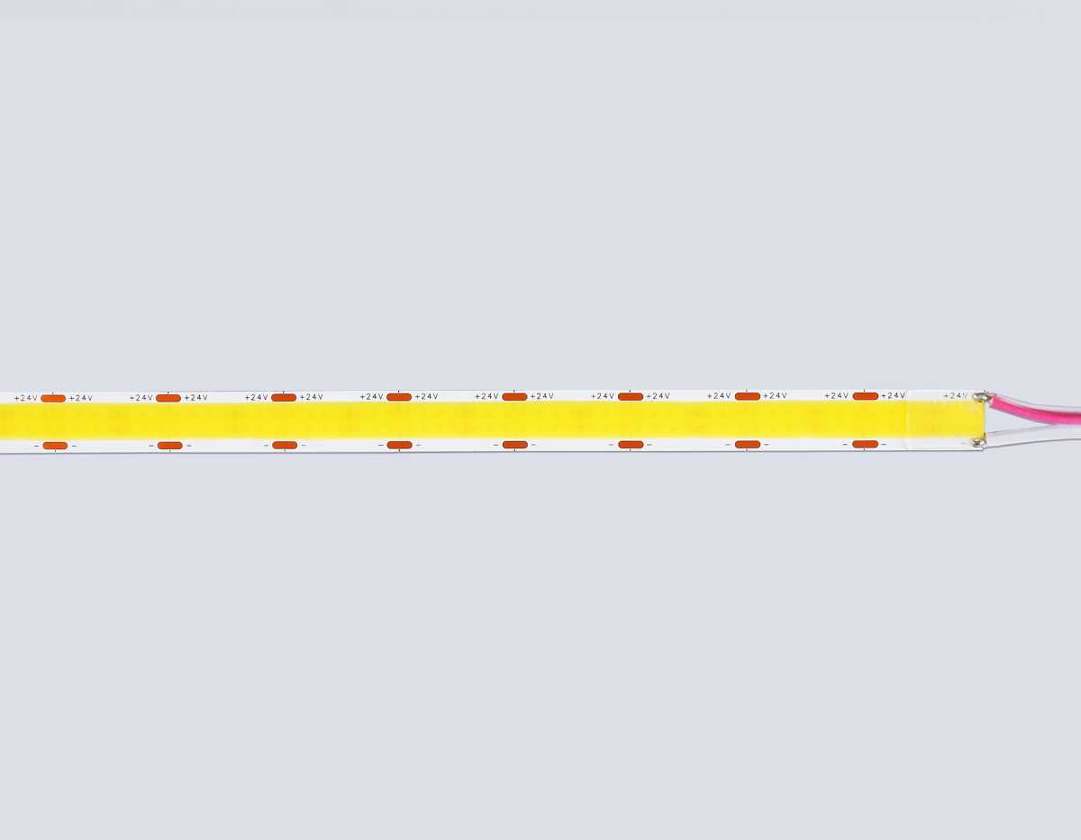 Светодиодная лента Ambrella Light GS4802 COB 616Led/19W m/ 24V IP20 4500K/ 5m*12mm*2mm (2 конт.) GS4802