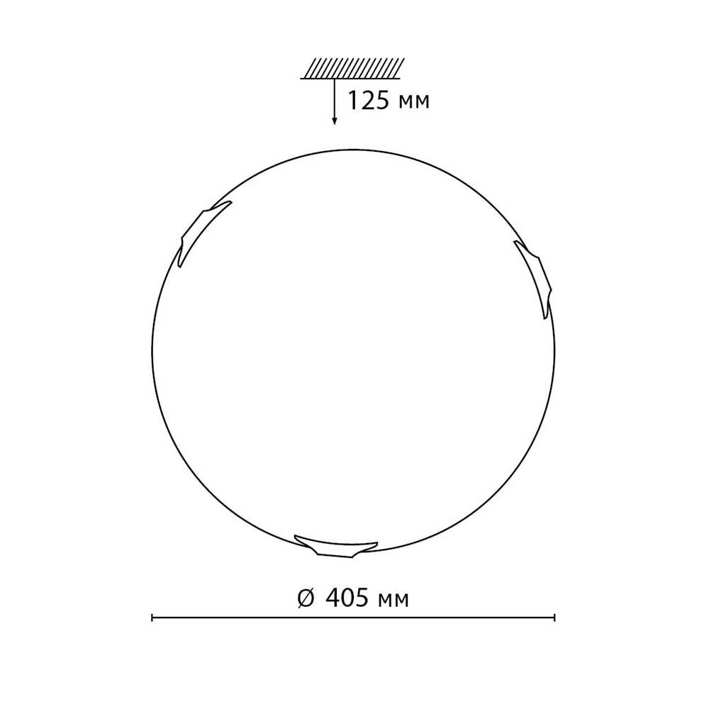 Настенно-потолочный светодиодный светильник Sonex Snok Lufe 7601/DL