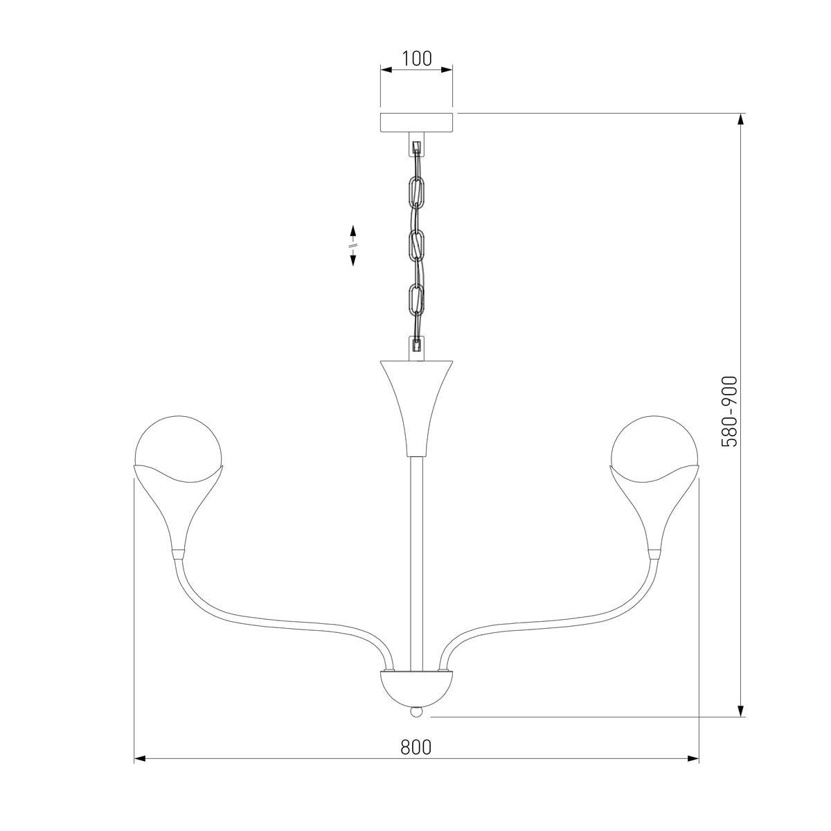 Подвесная люстра Eurosvet Calyx a068276