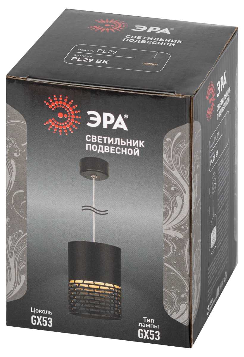 Подвесной светильник ЭРА PL29 BK Б0061373