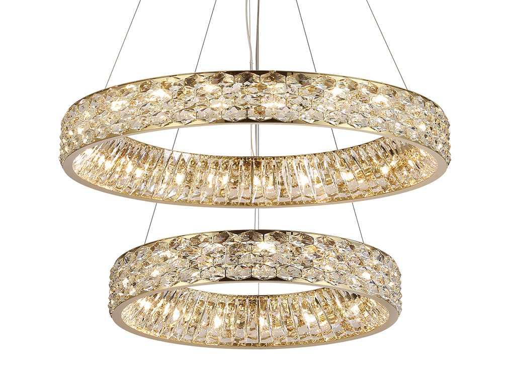 Вертикальная композиция Newport 8530 из двух колец золото №165 S8530_165G