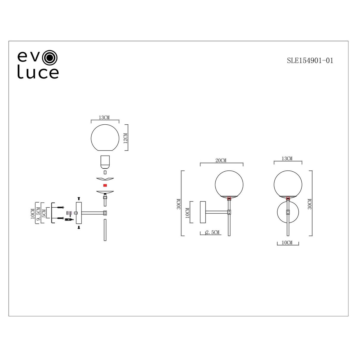 Бра Evoluce Lacotta SLE154901-01