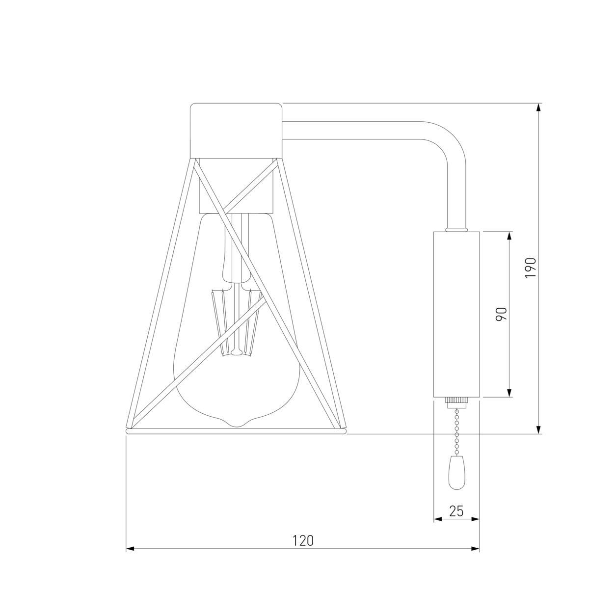 Бра Eurosvet 70107/1 черный