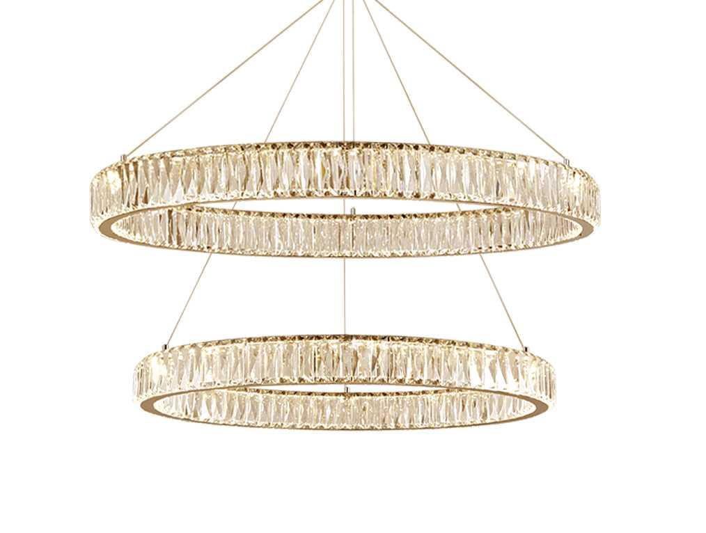 Вертикальная композиция Newport 8240 из двух колец золото №13 S8240_031G