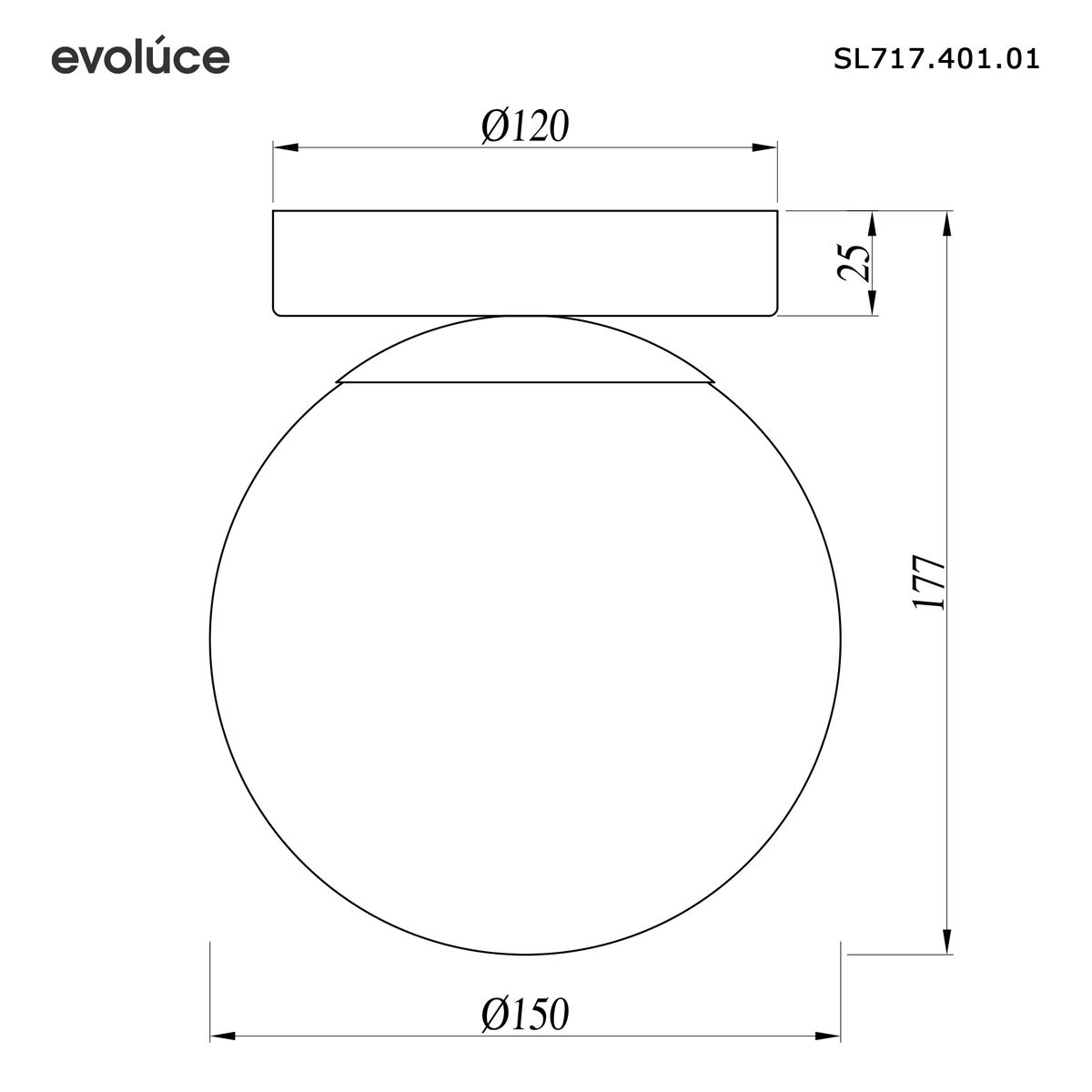 Настенно-потолочный светильник Evoluce Acini SL717.401.01