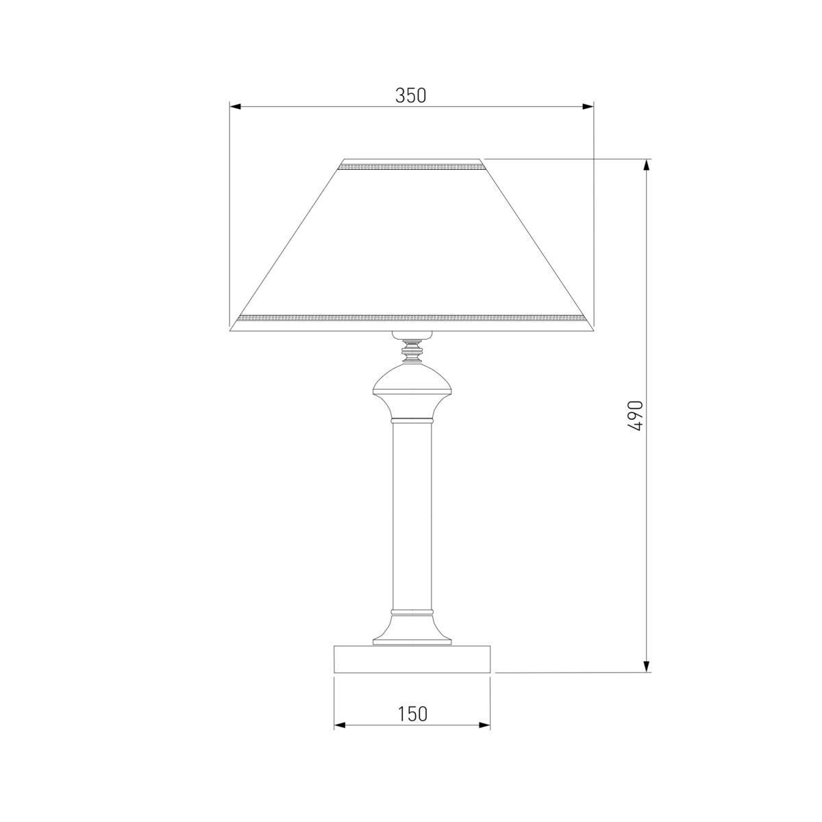 Настольная лампа Eurosvet 60019/1 венге