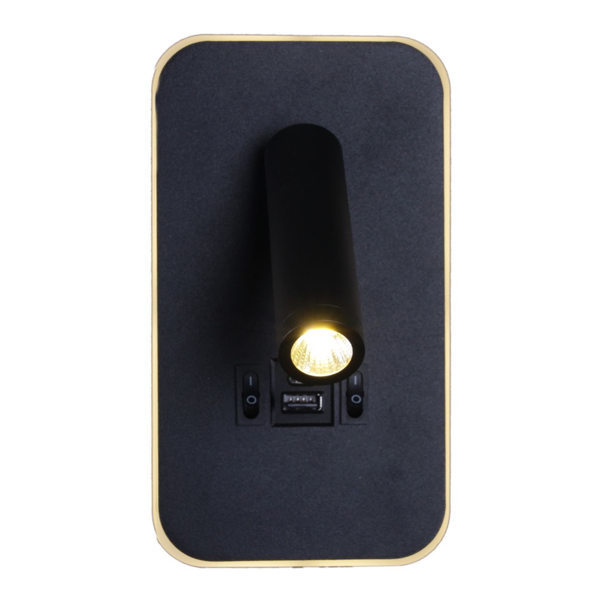 Настенный светодиодный светильник Reluce 86204-9.2-001KT LED12W+USB BK