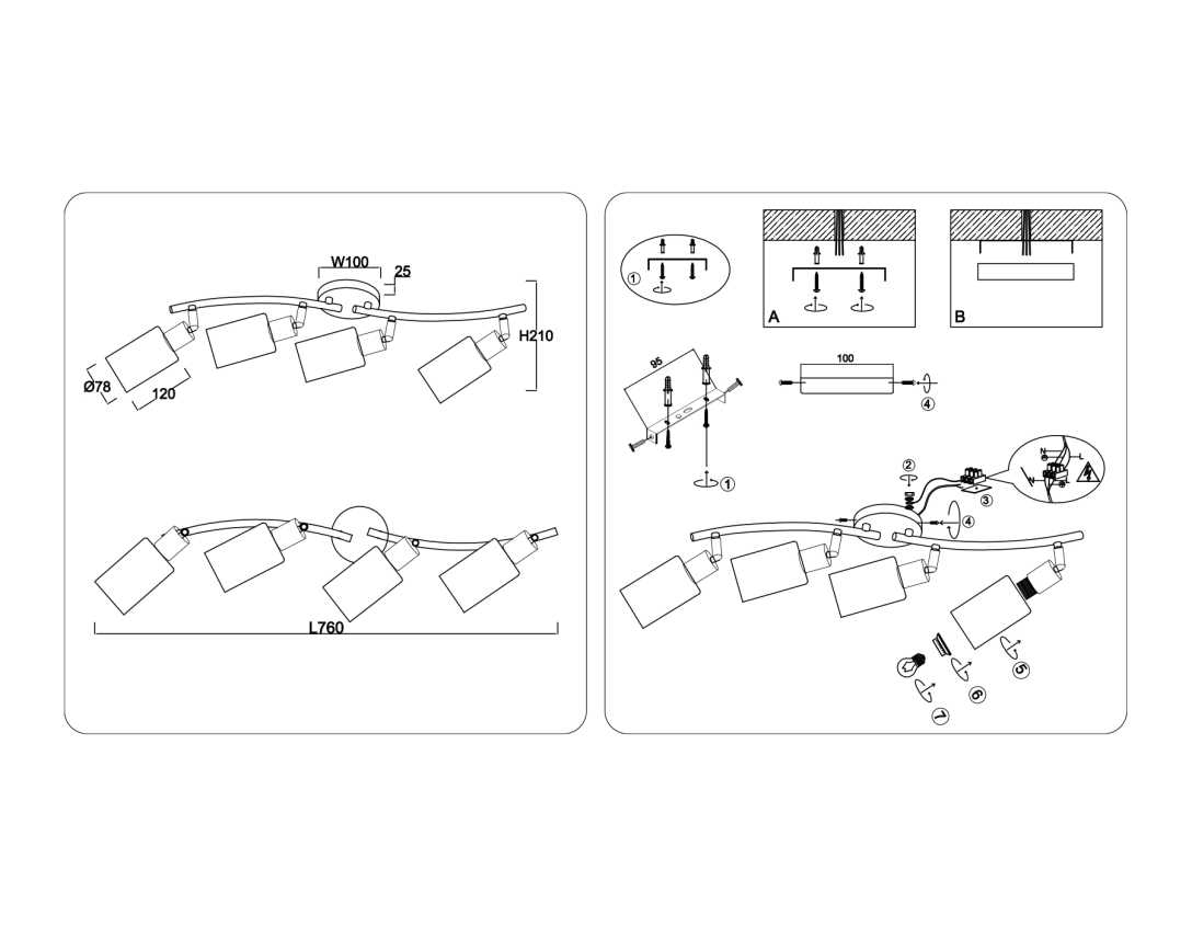 Настенно-потолочный спот Ambrella light TRADITIONAL TR8723