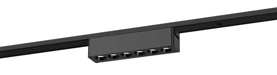 Магнитный трековый светильник ЭРА TRM-S5-2-6W4K BK Б0059049