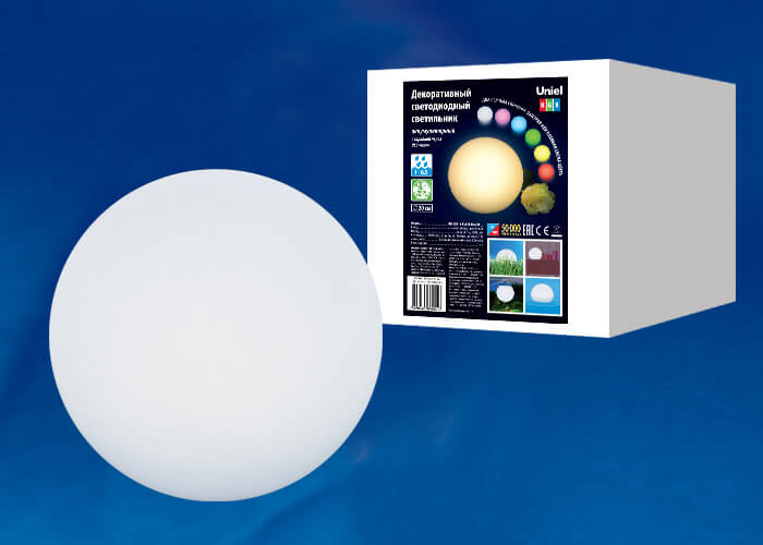 Уличный светодиодный светильник Uniel ULG-R001 020/RGB IP65 Ball UL-00003301