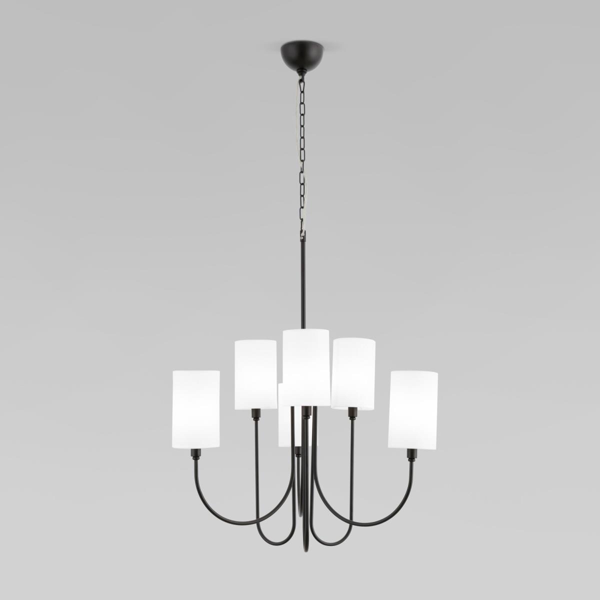 Подвесная люстра Eurosvet Abbey 60164/6 черный Smart