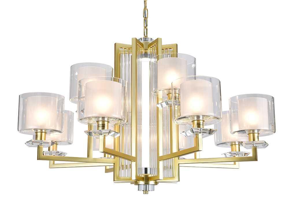 Подвесная люстра Newport 4408+4/C mat.gold М0071515