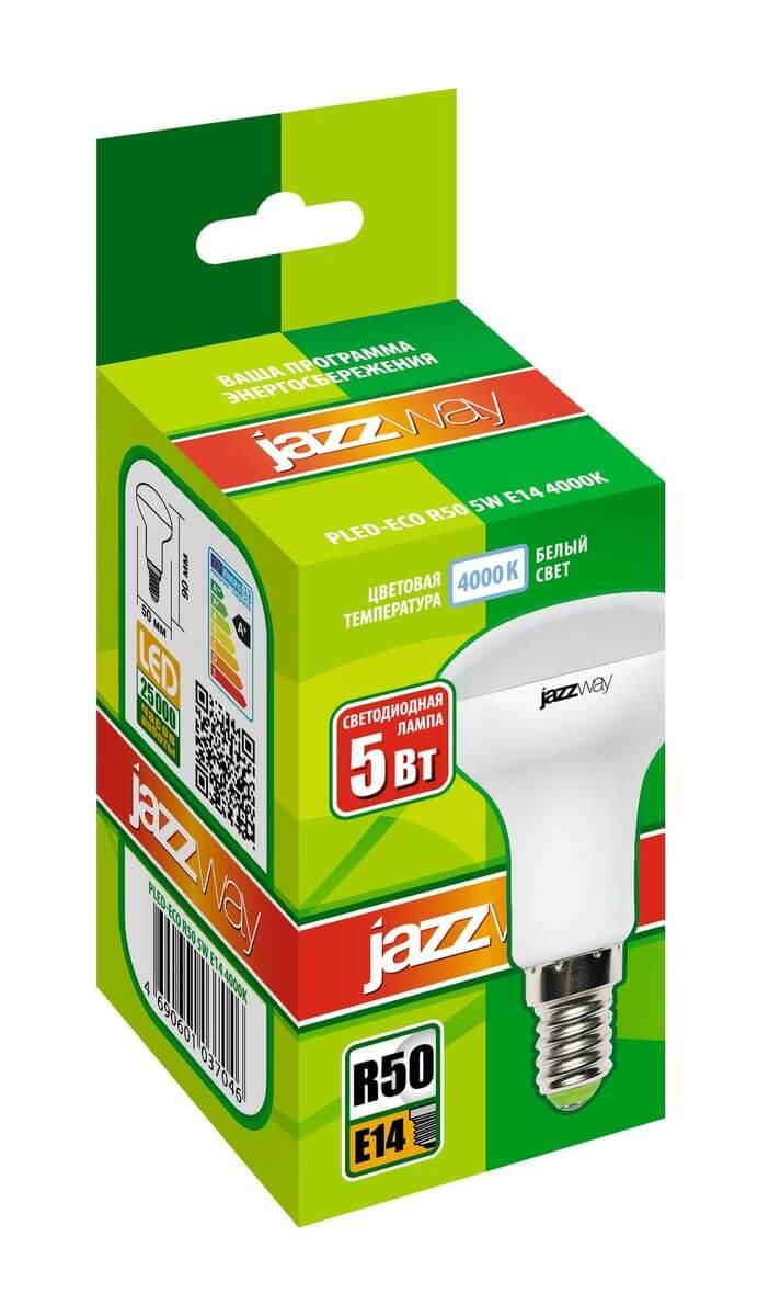 Лампа светодиодная Jazzway E14 5W 4000K матовая 1037046A